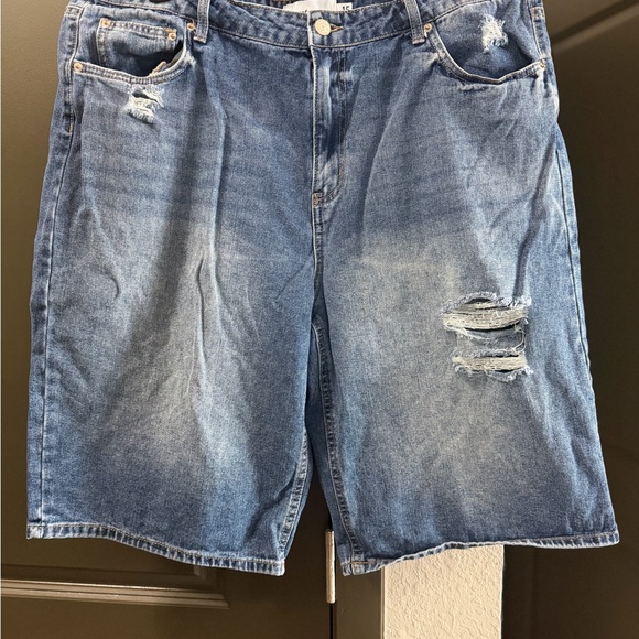 Distressed Denim Shorts - Picture 2 of 3